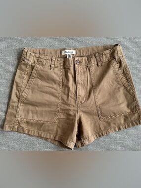 Madewell The Brynn Utility Shorts Size 30 Brown Fair Trade High Rise Casual